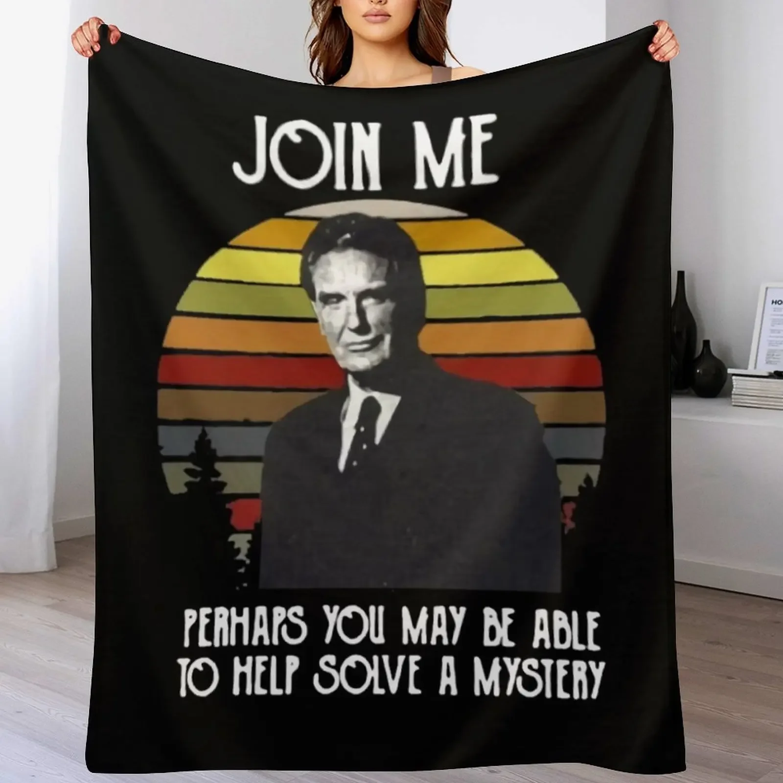 

Join Me Perhaps You May Be Able To Help Solve A Mystery Throw Blanket Breathable Lightweight Blanket for Adults Kids