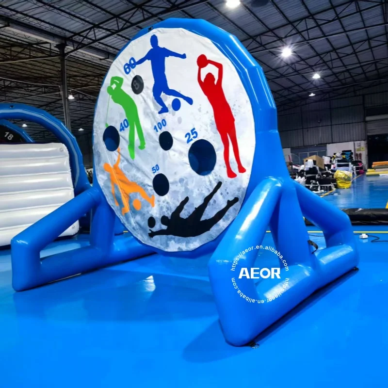 Wholesale Fun Inflatable Football Target Set Unisex PVC Soccer Field Indoor Outdoor Inflatable Football Darts