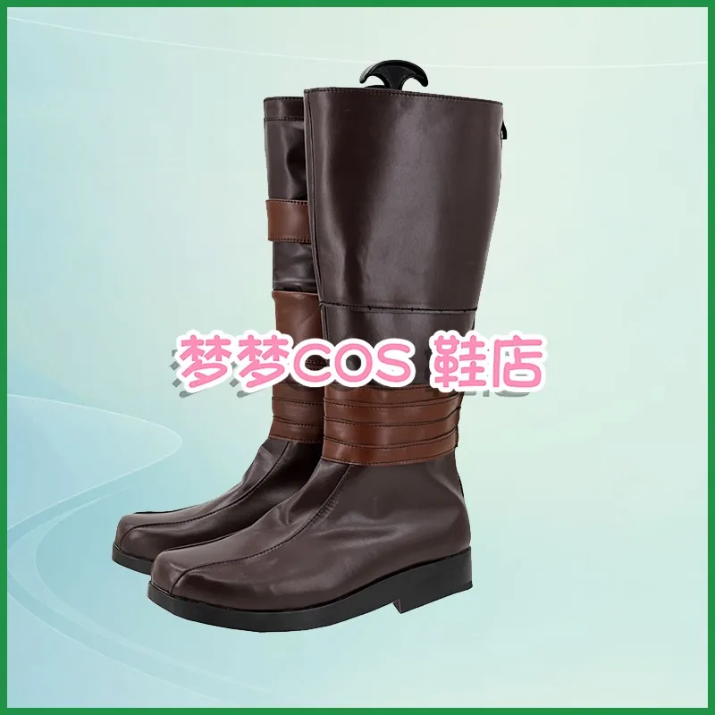 Din Djarin Cosplay Shoes Boots Fantasy Battle Adult Men Halloween Christmas Party Disguise Roleplay Shoes