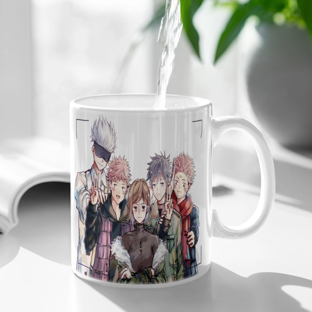 Jujutsu Kaisen Gojo Satoru Ceramic Cup Coffee Oatmeal Breakfast Cup Creative Personality Mug