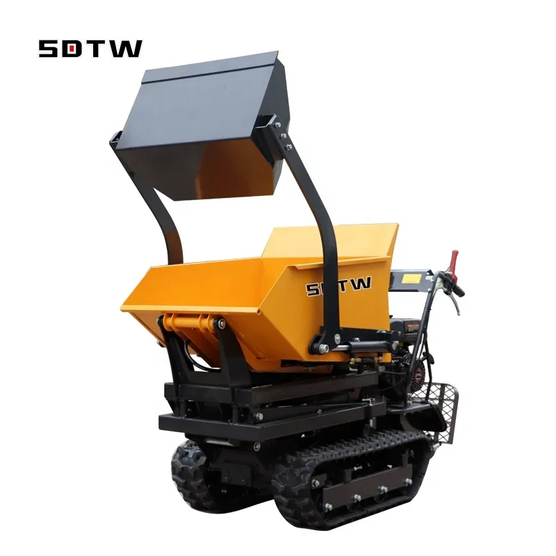 

china factory price high quality new design 500kg 600kg 1t small mini high level micro small mini dumper with CE EPA for sale