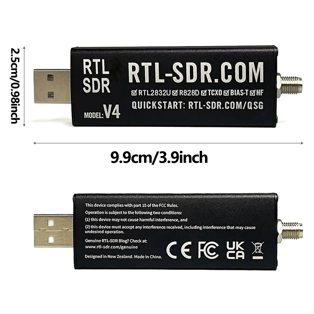 SDR V4 Signal Receiver RTL SDR-V4 R828D RTL2832U 1PPM TCXO SMA RTLSDR Software Defined Radio With Antenna