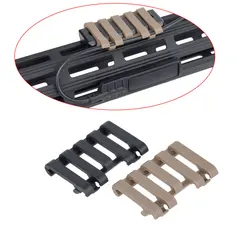 Tactical Picatinny 5 slot 20mm Rail Cover PEQ 15 DBAL M300 M600 Airsoft rifle Accessories Pressure Switch Wire Holder Wire Loom
