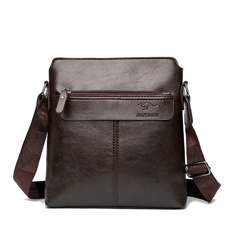 Business-Casual-Rucksack für Herren, Umhängetasche aus PU-Leder mit mehreren Fächern und großem Fassungsvermögen – Detail 13