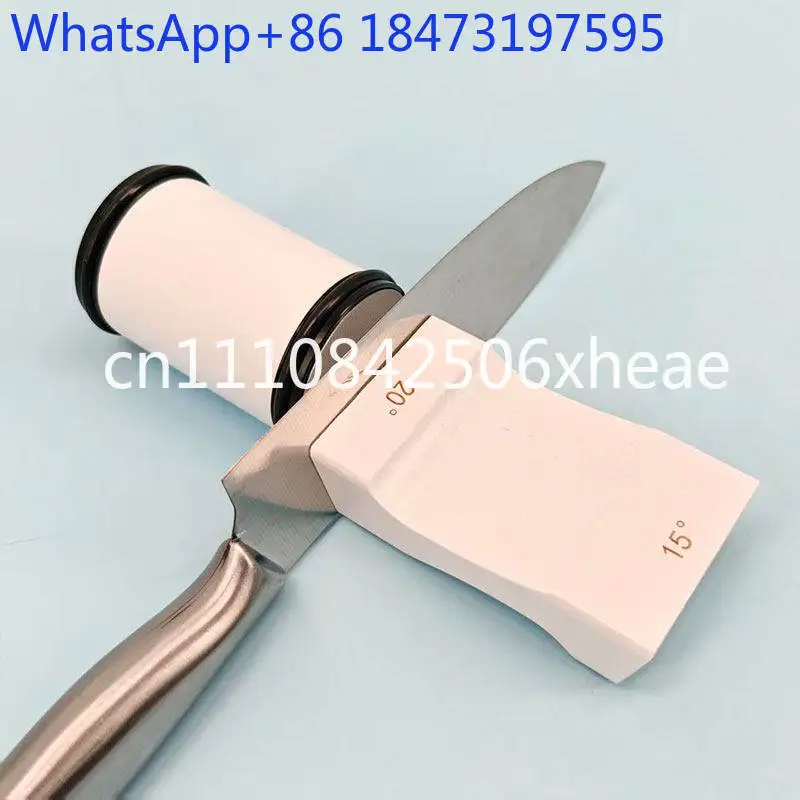 Two-angle roller knife sharpener Multifunctional new curved white quick knife sharpener Household quick grinding tool