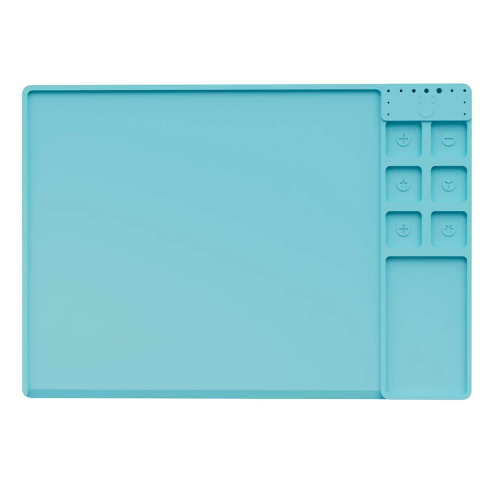 

Силиконовый коврик TE-730 для пайки и сварки с противоскользящим покрытием для фиксации инструментов и мелких деталей при ремонтах