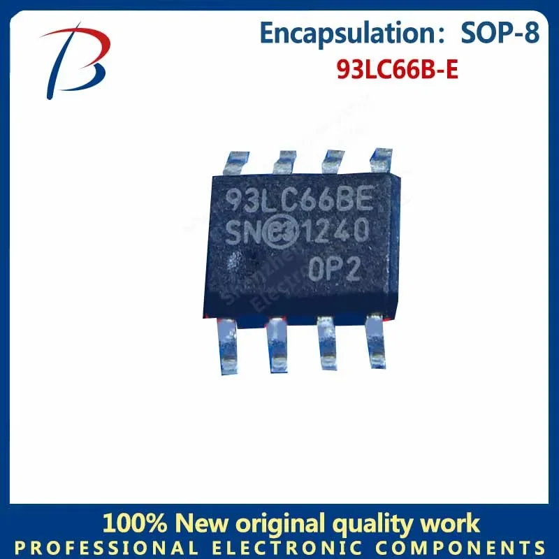 5pcs  93LC66B-E Package SOP-8 memory chip silkscreen 93LC66B-E