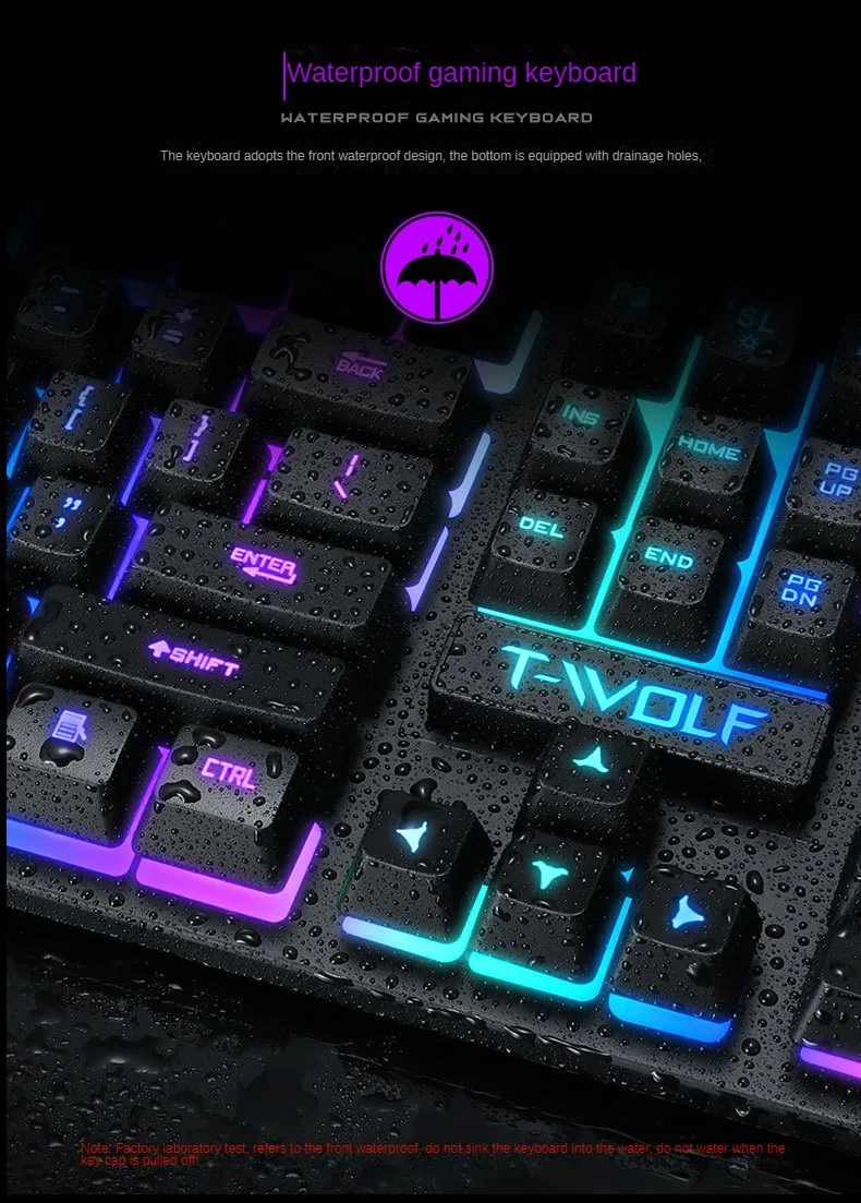 Russian pc Wired  keyboard Gamer version With Backlight Computer Spanish keyboards Colorful for laptop pc