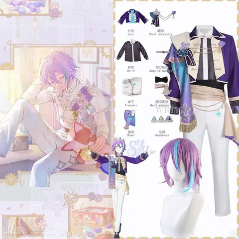 Anime Game Project Sekai Cosplay Kamishiro Rui コスプレ Wonderlands×Showtime World Link Dark Purple Idol Stage Uniform Halloween