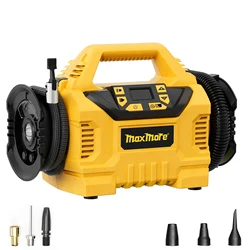 Portable Tire Inflator/Deflator Compatible with DeWalt 20V Battery (Tool Only)160 PSI High Pressure Cordless Air Compressor Pump