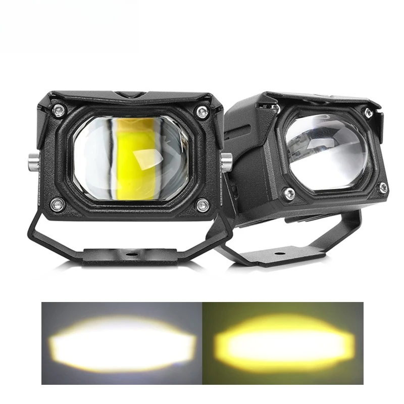 

120W Car LED Grille Light Laser High Beam Spotlight Motorcycle Auxiliary Headlight Waterproof Driving Lamp