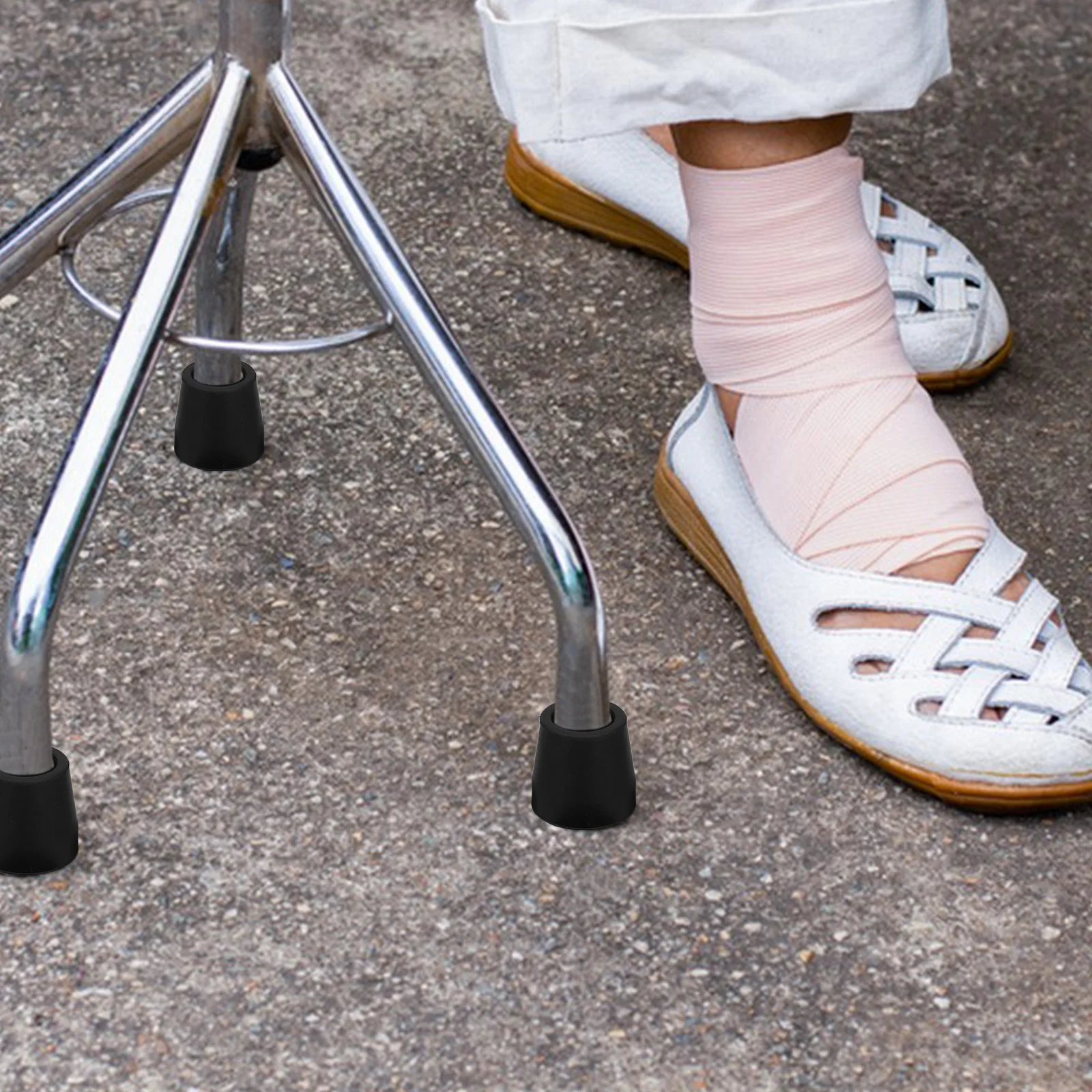 

4pcs Nonslip Rubber Walker Tips Replacement Durable Floor Protectors For Walking Cane Accessories Chair Furniture Table Leg Caps