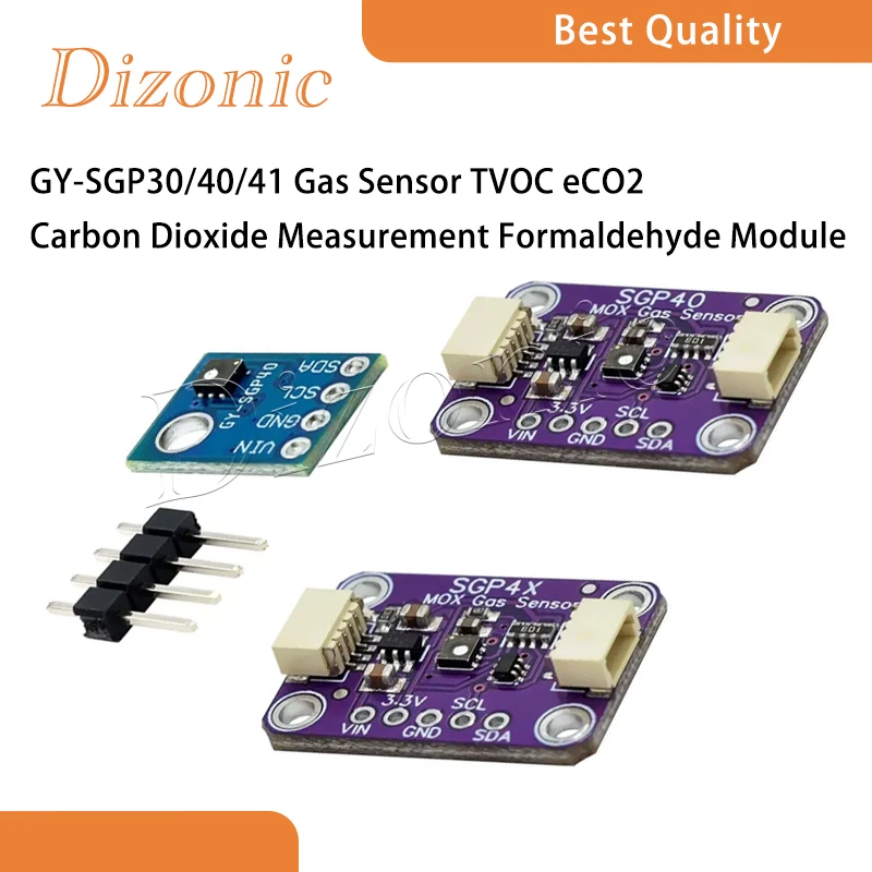 

Gas Sensor SGP30 SGP40 SGP41 Gas Sensor TVOC eCO2 CO2 Formaldehyde Measurement Module