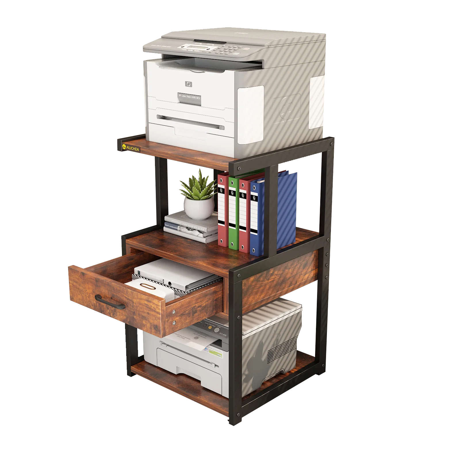 

Стойка для принтера для домашнего офиса, кухонная полка, стойка для микроволновой печи для гостиной