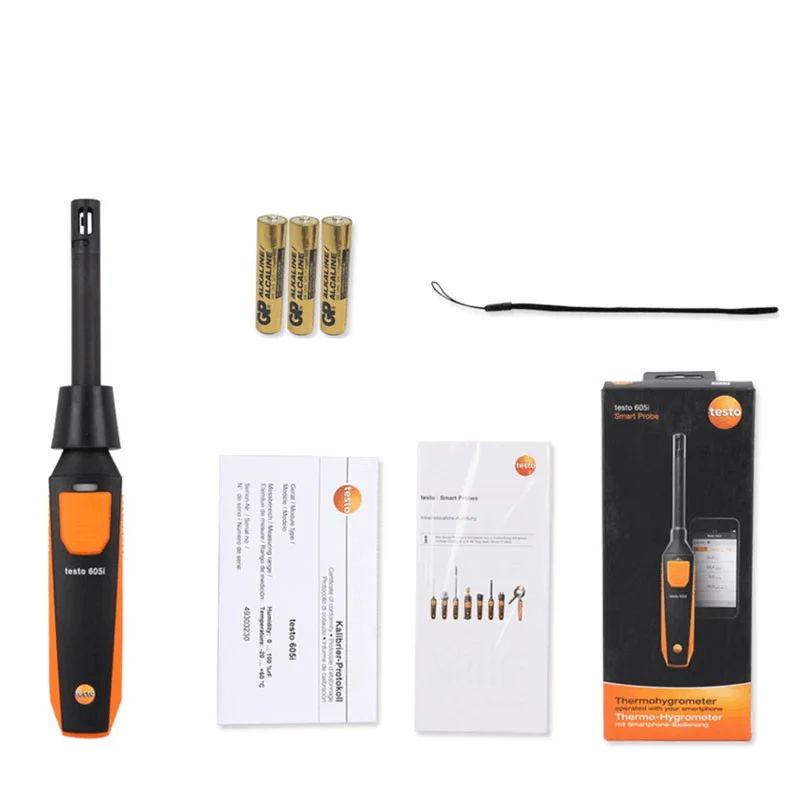 Testo 605i - مقياس درجة الحرارة والرطوبة مع تشغيل الهاتف الذكي 0560 1605