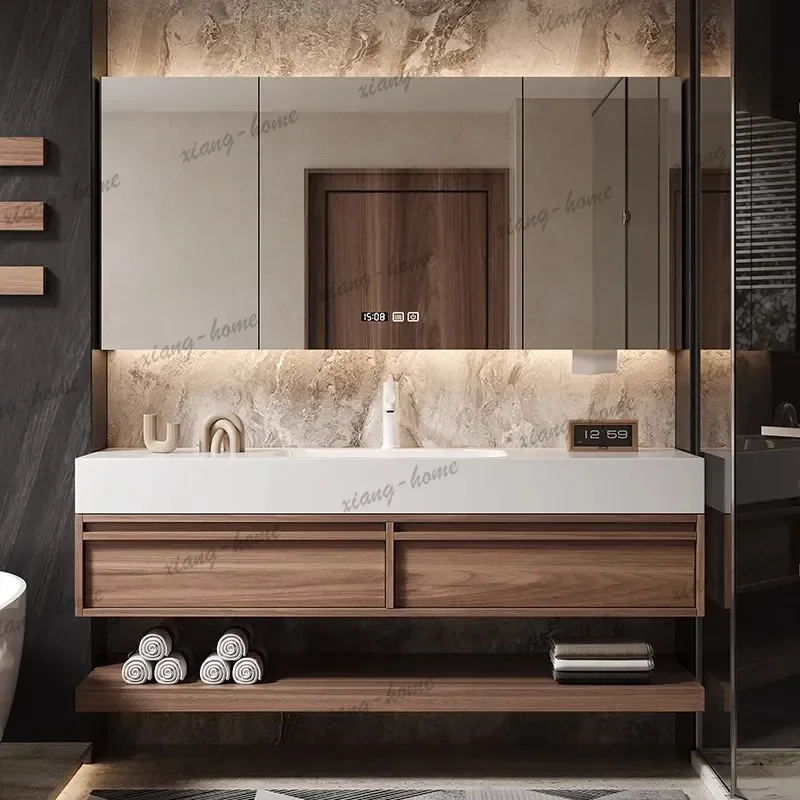 PG Bathroom Vanity Sink Cabinet Waterproof Bathroom Cabinet Set Manufacturer Wholesale for Bedroom Customizable