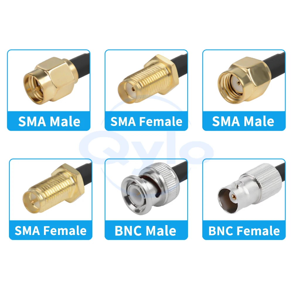 LMR240 BNC Male/Female to SMA Male/Female Extension Cable BNC Adapter Cable for Router/AP RF Extension Cable 50-4 (1 pcs)