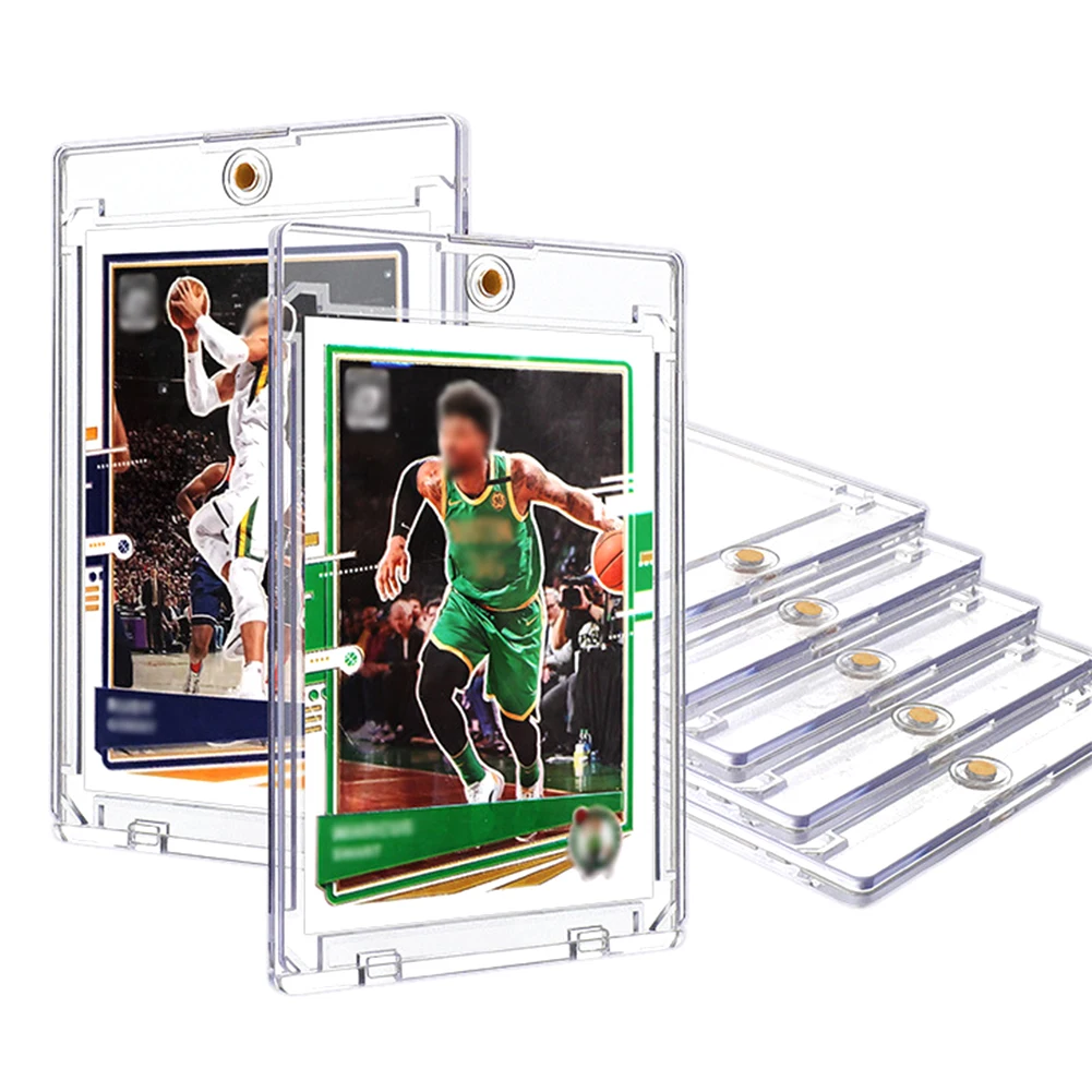 5/10/20 Pcs 180PT Magnetische Trading Card Halter Fall Für Kpop Idol Foto Karten Schutz Baseball Sport Karte vitrine