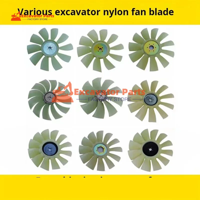 For Caterpillar CAT E17 Carter 301.5 301.7 302CR Engine fan blade nylon fan blade Excavator Parts