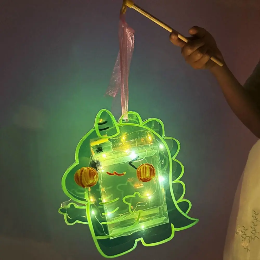 PVC Mid-Autumn Glowing Lanterns Luminous Handmade Handheld Lanterns Simulation DIY Lantern Material Package Lantern Festival