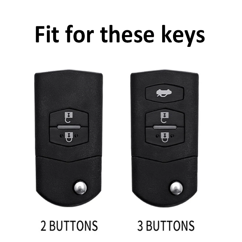 TPU Car Folding Key Case Cover 2 3 Button Shell Protector Keyless Fob Bag For Mazda 3 5 6 Series M6 RX8 MX5 Accessories
