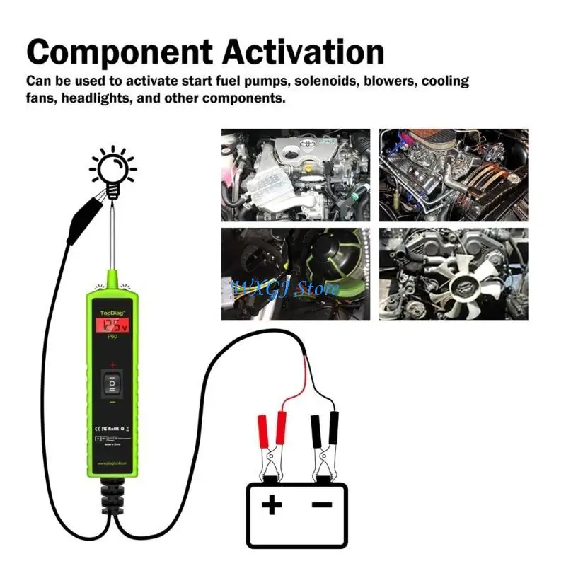 37JE Automobile Circuit Tester Power Circuit Probe 6/12/24V Car Diagnostic Tool