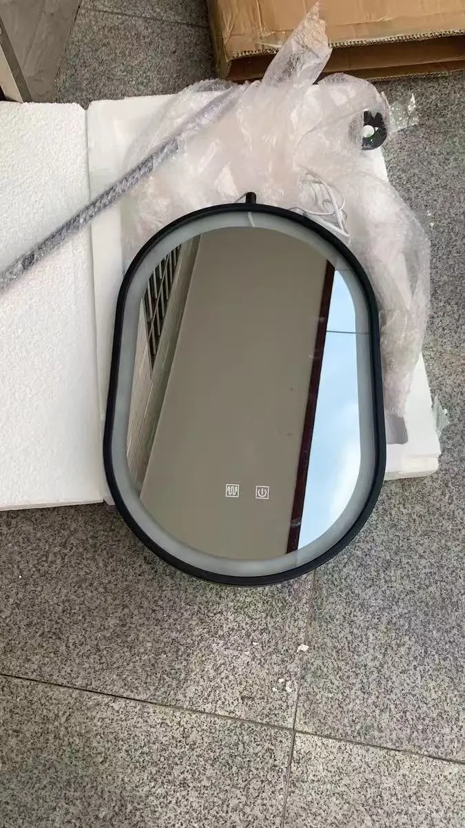 

Подвесное зеркало с лампой, вращающееся овальное подвесное зеркало, потолочное зеркало для ванной комнаты, подвесное светящееся зеркало для макияжа