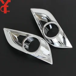 Front Bumper Fog Light Lamp Cover Frame Car Accessories For Mazda Bt50 2012 2013 2014 2015-2018 2019 YCSUNZ Chromium Styling