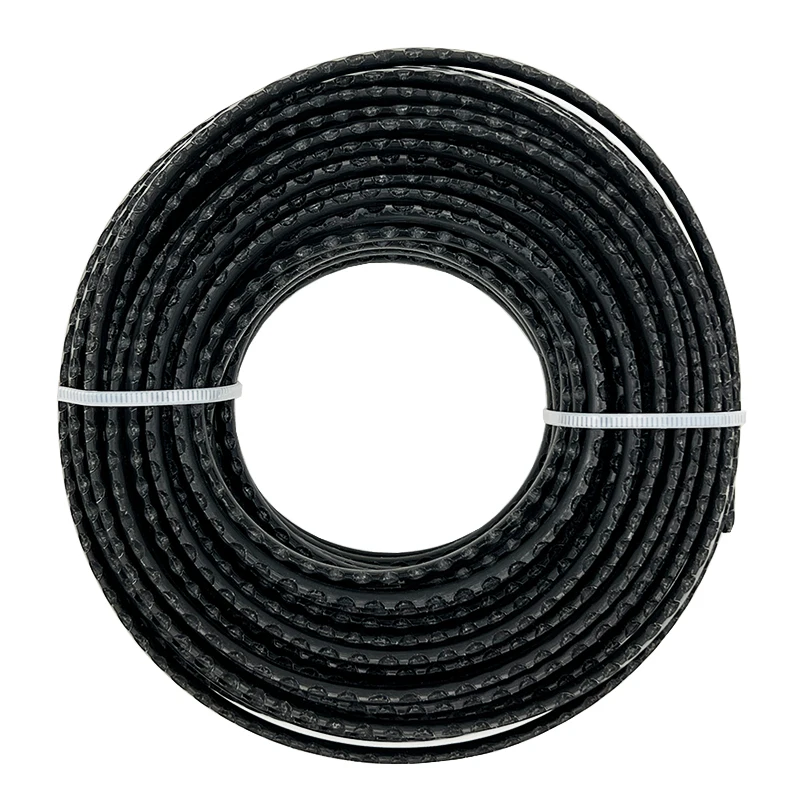 Garden Power Tool Accessories Grass Cutter Parts Black Color 3.0mm 15m Trimmer Line