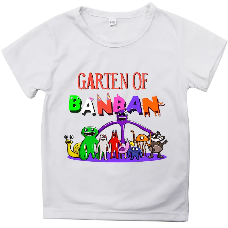 Game Kids Clothes Fashion Garden of Banban Cartoon T-shirt Summer Short Sleeve Tops Tee Boys Girls T-shirts Children's Clothing