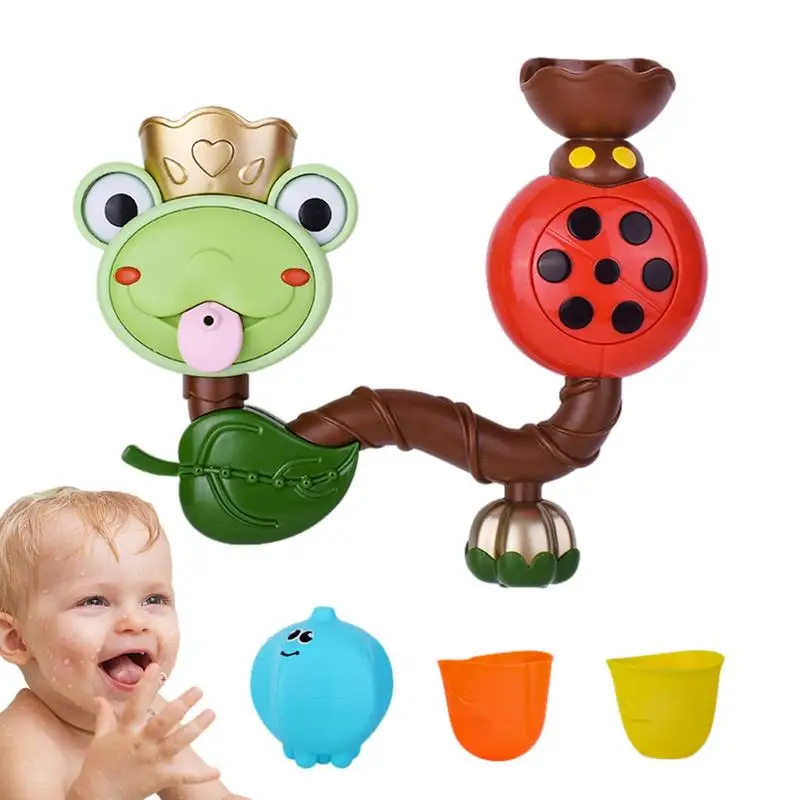 

Frog Bathtub Toy Toddler Bath Toys For Bath With Suction Cup Toddler Pool Toy Frog Spray Water Toy Water Spray For Toddlers Kids