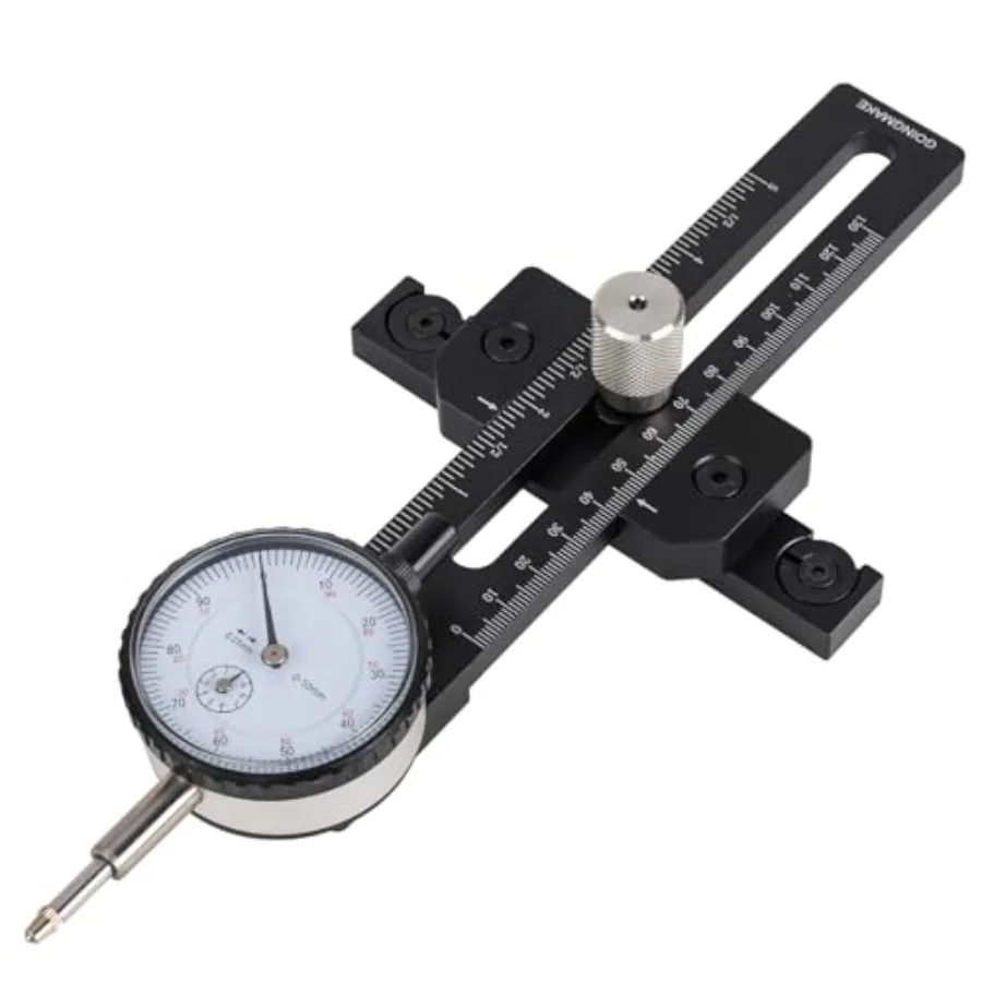 

GOINGMAKE Table Saw Gauge Dia Indicator for Table Saw and Band Saw0.01mm Accuracy Calibration Tool Table Saw Jig Guide Fits for