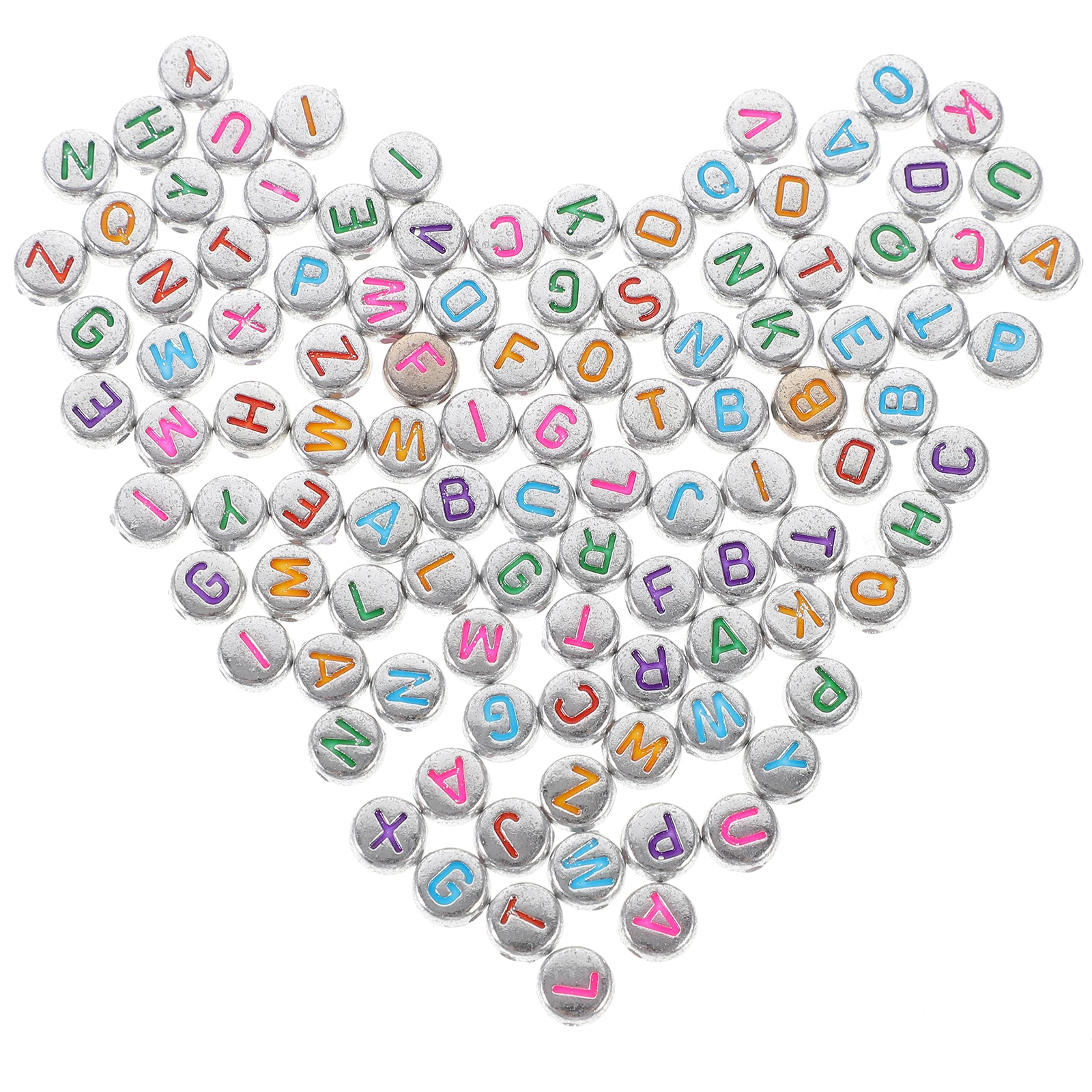 

1000 Pcs Alphabet Beads Letter Bulk Letters Charms for Jewellery Making Bracelet Crafts Jewelry Friendship