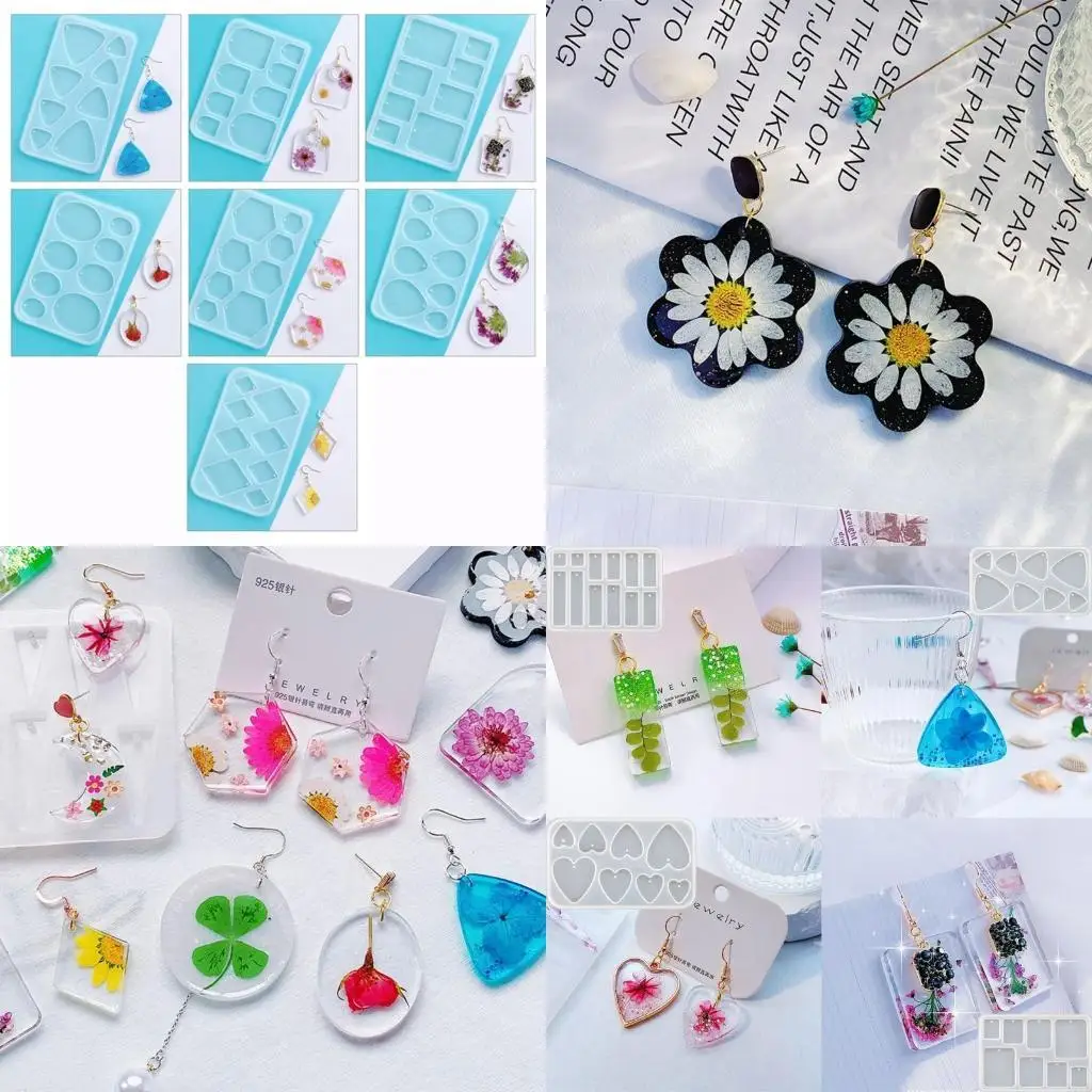 

Силиконовые формы для подвесок в форме капель для ушей DIY, орнамент из силиконовой смолы, инструменты для начинающих