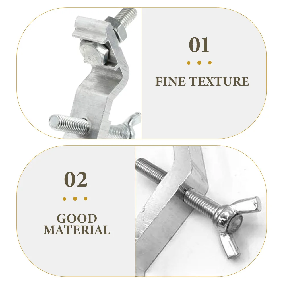 

4pcs Lamp Hooks Moving Head Light Clamps Truss Metal Lighting Sturdy Clamp Suitable Home Hotel Office Safe Reliable Stage