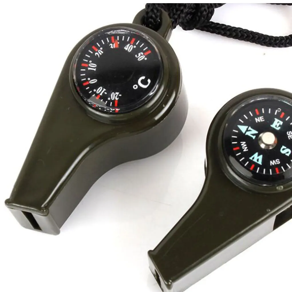 Compact Camping Whistle Compass – Navigate With Confidence Essential For Emergency Situations