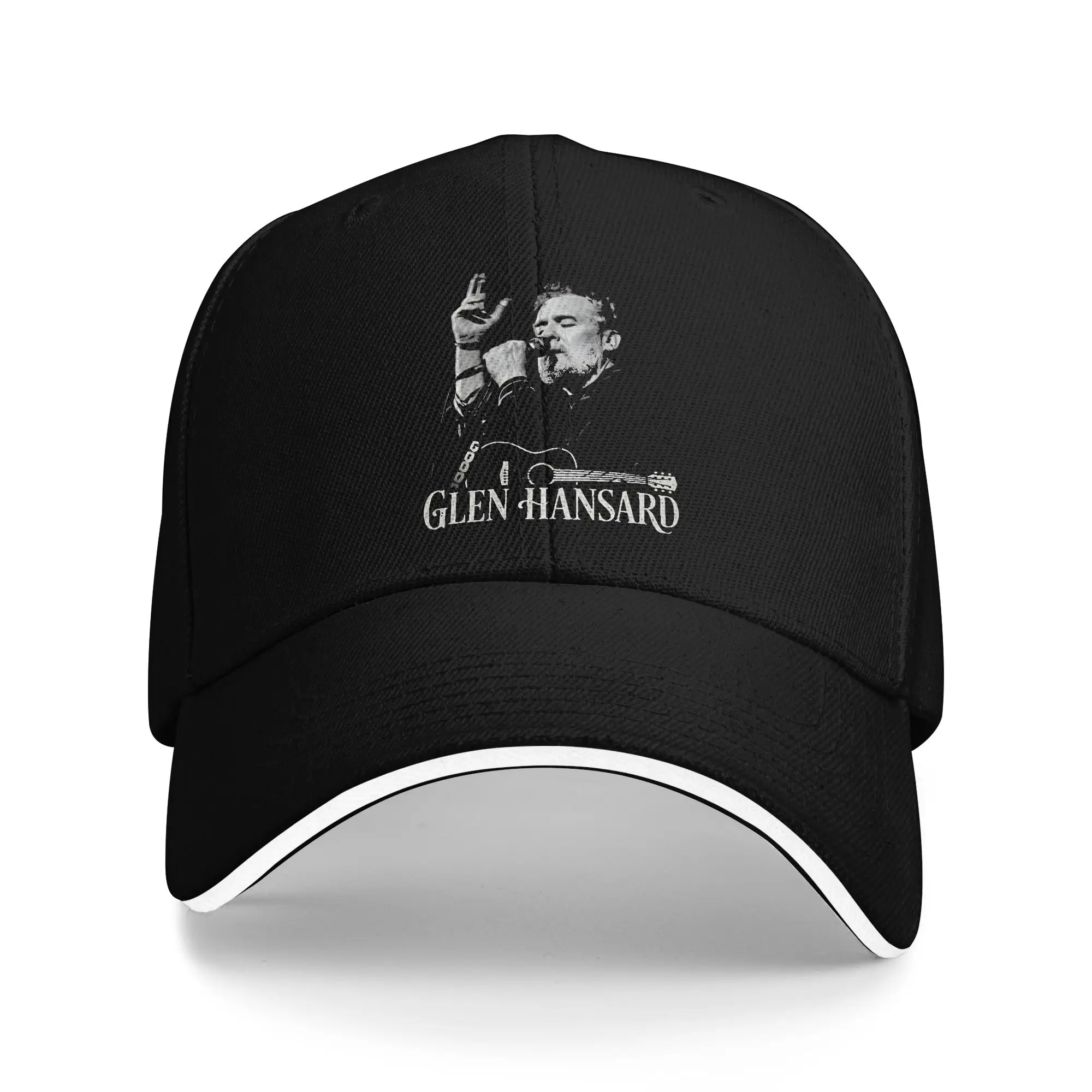 Sun Baseball Cap Glen Hansard Monochrome Live Performance  Design Trucker Hat Breathable y2k Cool Outdoor Gym Baseball Caps