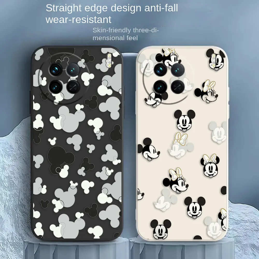 Stick Figure Mickey Minnie Mouse Phone Case For VIVO X50 X60 X70 X80 X90 V21 V23E V23 V23E V25 V27 V29 4G 5G PRO PLUS Case Funda