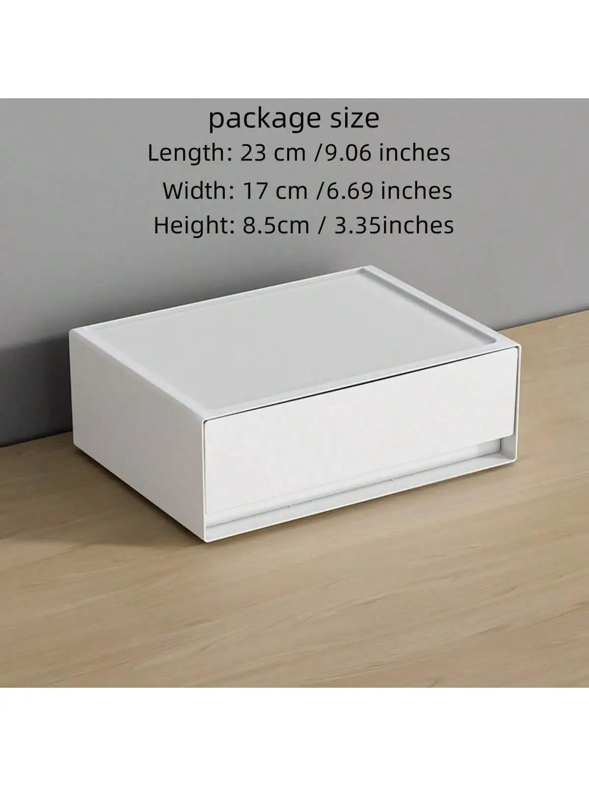 1pc Large-Capacity Stackable Stationery  Box (1/2/3 Layers) Desk Drawer Organizer For Stationery & Desktops