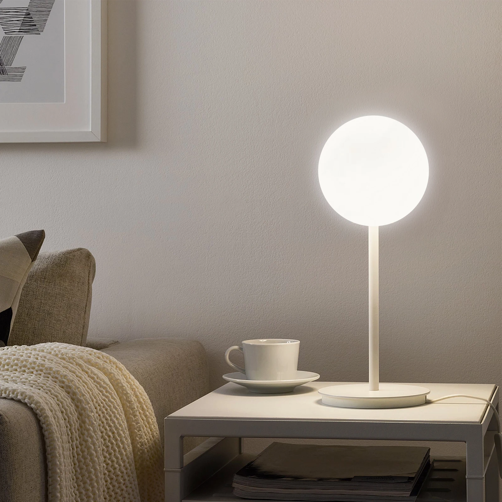 

G9 Lamp Shade Milky White Globe Spherical Lampshade Easy Installation Durable Shatterproof Plastic Decorative Living Room Light