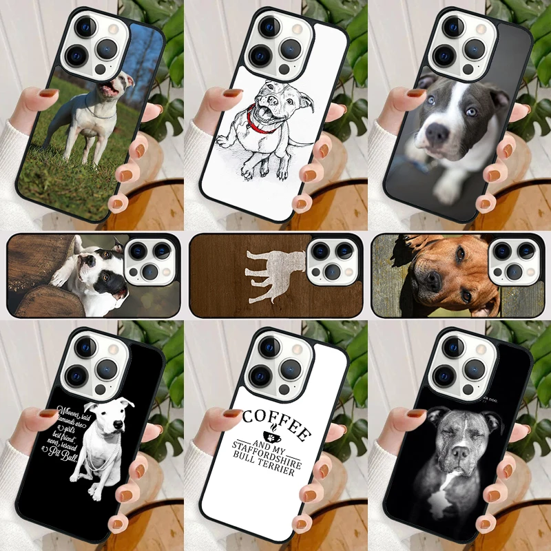 Staffordshire Bull Terrier Staffy Dog Phone Case For iPhone 16 15 SE2020 14 Max 6 7 8 Plus 11 12 13 Pro Max Mini Phone Cover