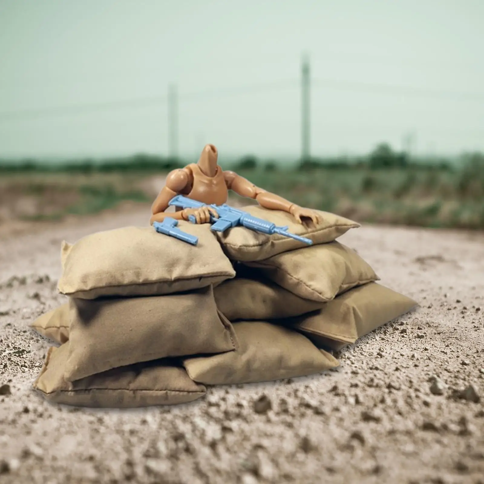 

10Pcs 1:6 Figure Sandbag Model Doll Accessories for 12 inch Action Figures