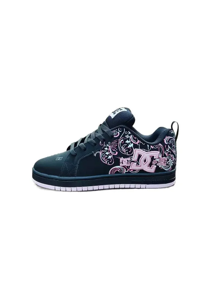 Unisexowe buty do skateboardingu, casualowe skórzane sneakersy, niskie, antypoślizgowe, płaskie buty do deskorolki, koreański streetwear, jesień-zima. — 2