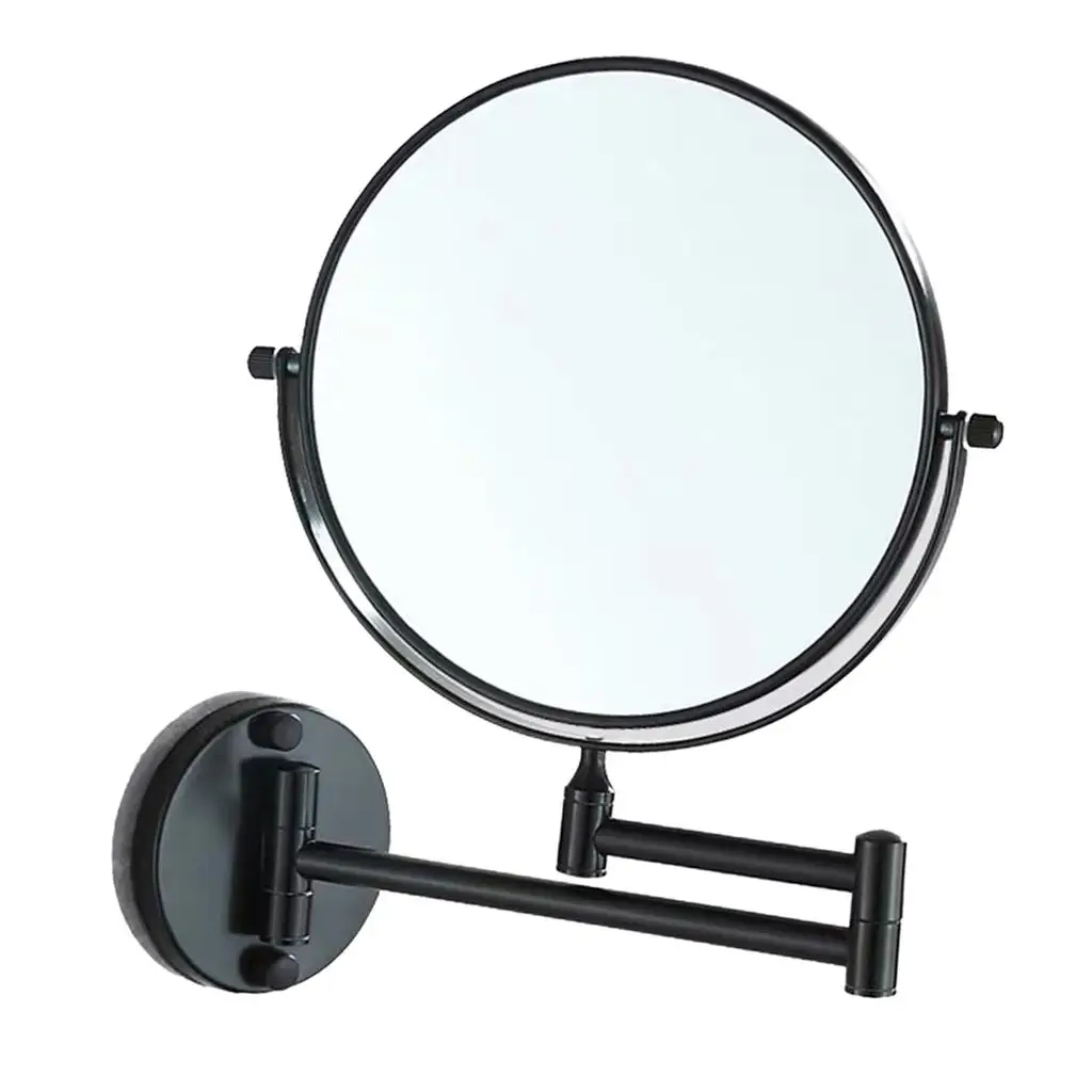 luxury-double-sided-wall-mount-makeup-mirror-360-degree-folding-space-aluminum-for-shaving-and-beauty
