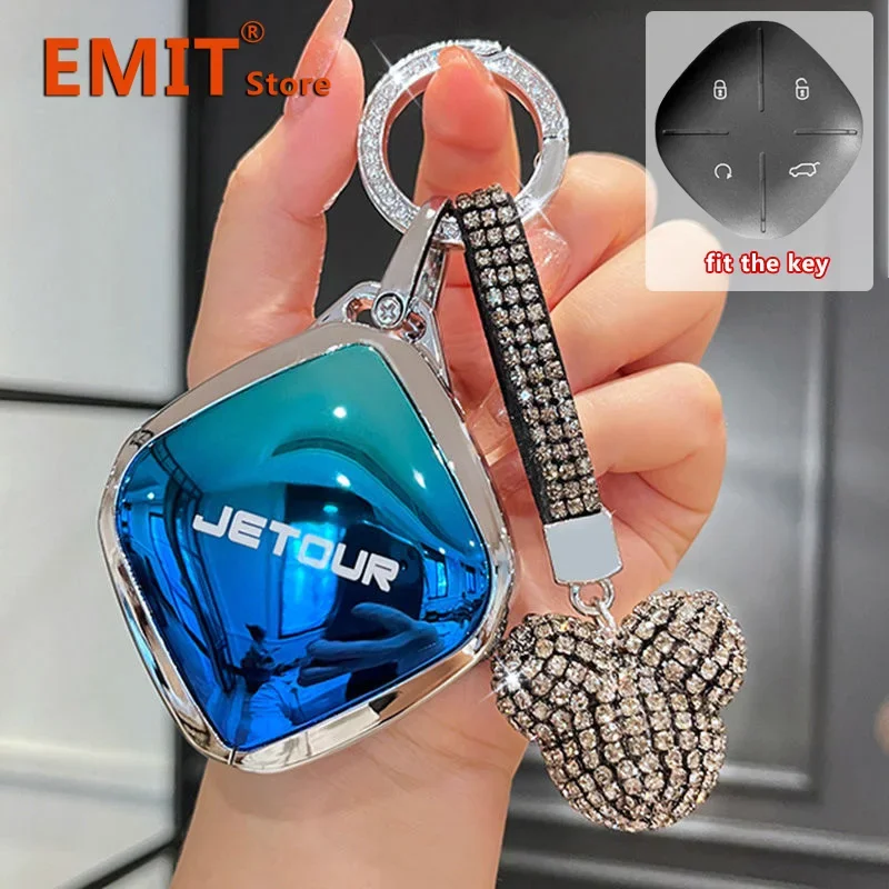 for Chery Jetour Dashing I-DM IDM X-1 Plus Pro Zinc Alloy Key Case Key Full Cover Fob Protection Shell Buckle Car Accessories