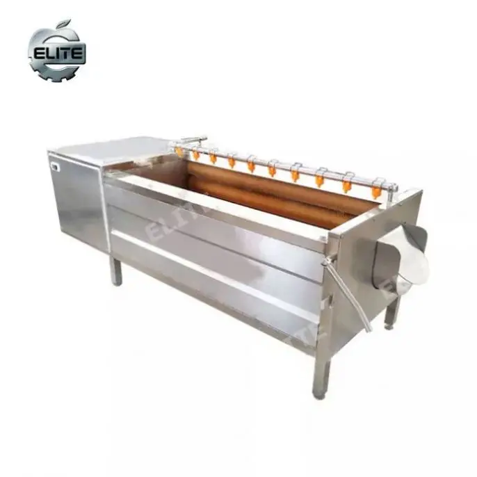 Automatic Potato Vegetable Washing Polisher Machine