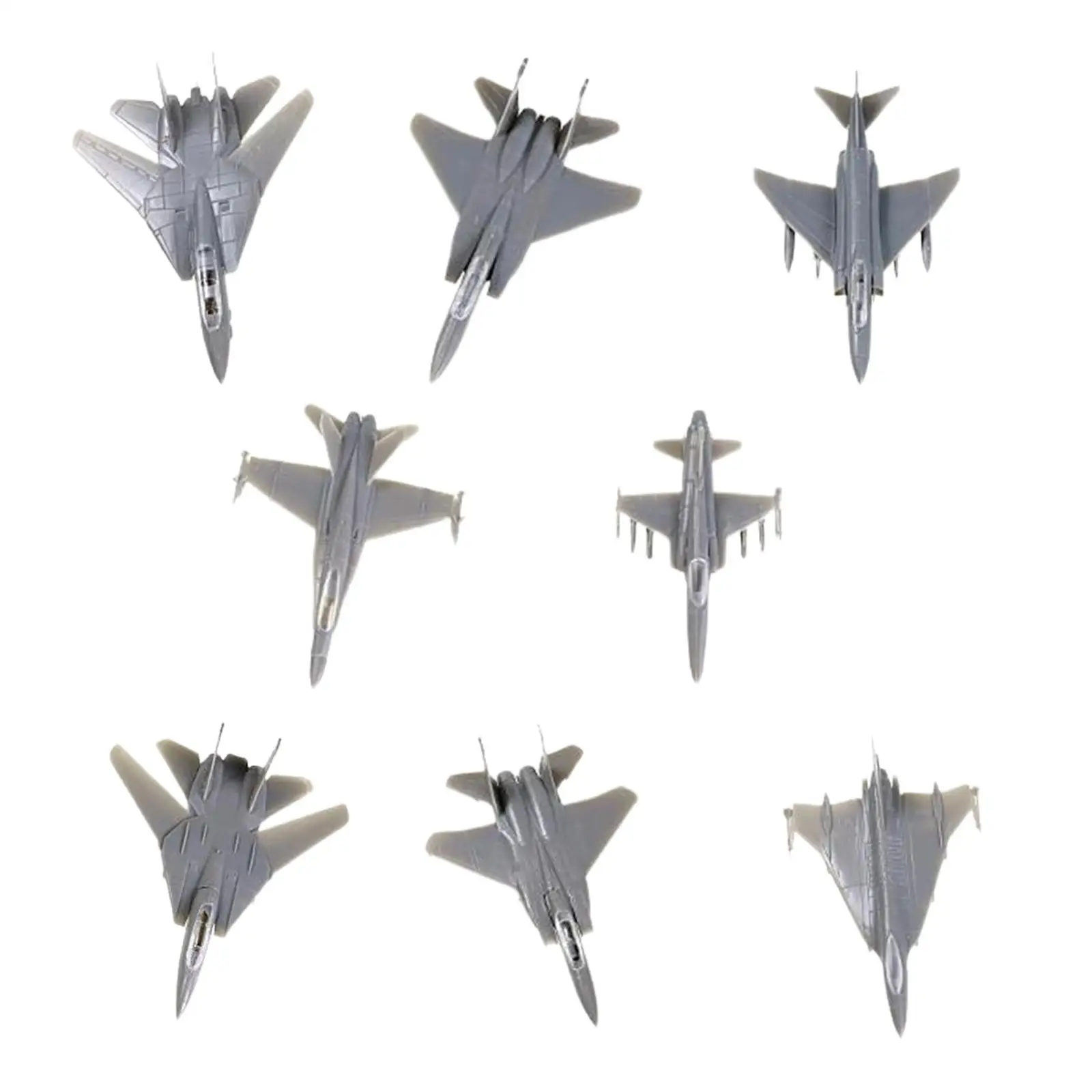 1/144 4D Assembled Fighter Plane Kits Airplane Models Simulation Model Toy for Children