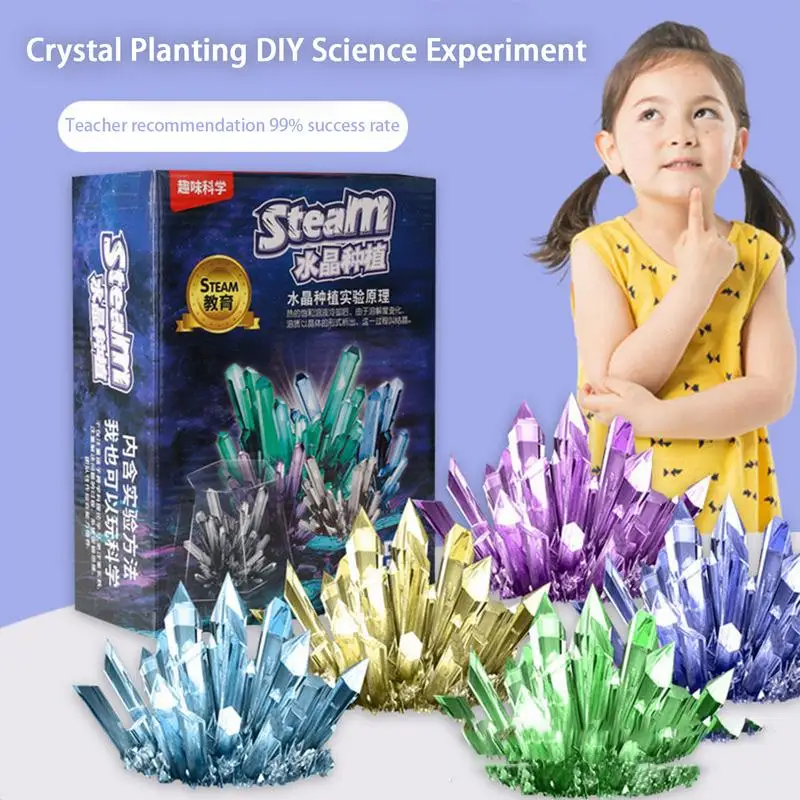 Kristall Wissenschaft Experimente Spielzeug Kristall wachsen Kit pädagogische Spielzeug Wissenschaft Kits für Jungen Mädchen Kind Kristall wachsen Wissenschaft Kit