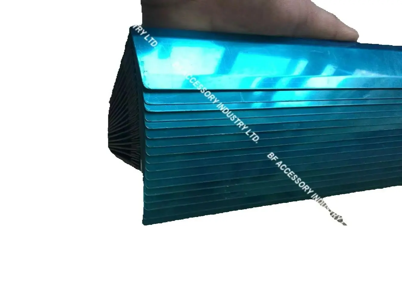 Mill machine vertical guiding slide bellow cover,armoured cnc protective cover,261mm x 51mm x Lmax 360mm