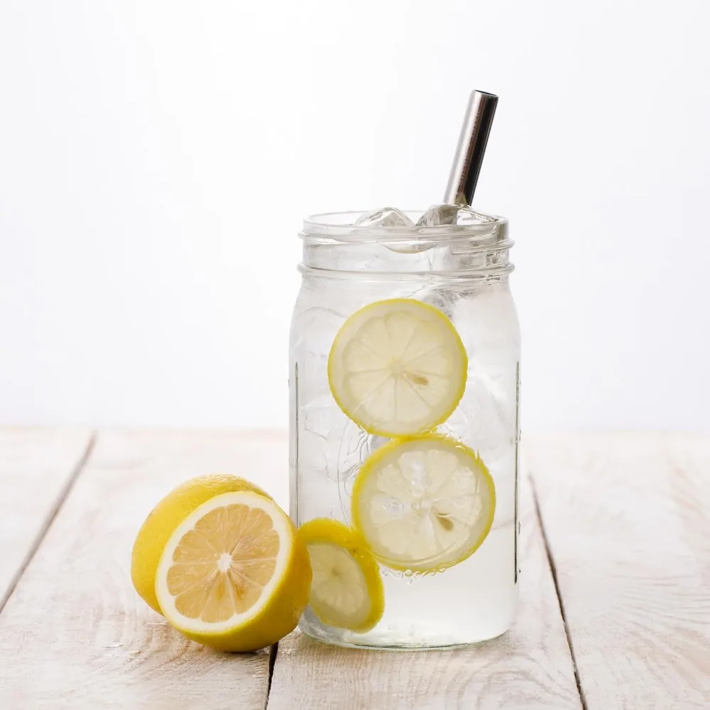 أكواب شاي بوبا ذات فم واسع قابلة لإعادة الاستخدام، أكواب شاي فقاعية مع أغطية وقش فضية، برطمانات ميسون، أكواب زجاجية (عبوة من قطعتين، 32 أونصة مولو #2